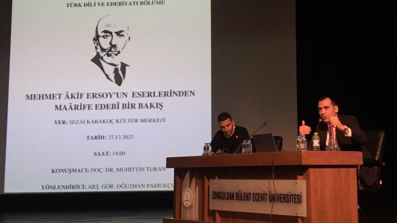 ZBEÜ'de Mehmet Akif Ersoy söyleşisi...