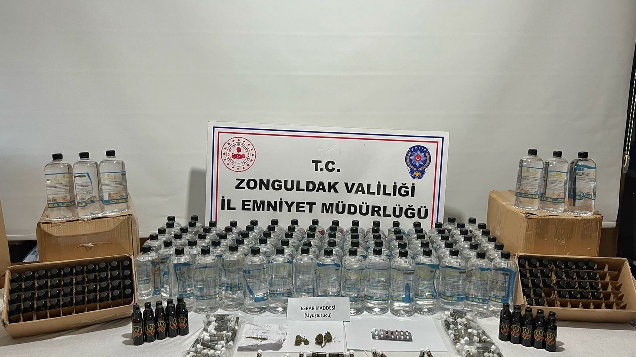 Ereğli'de kaçak içki üretimiyle mücadele...
