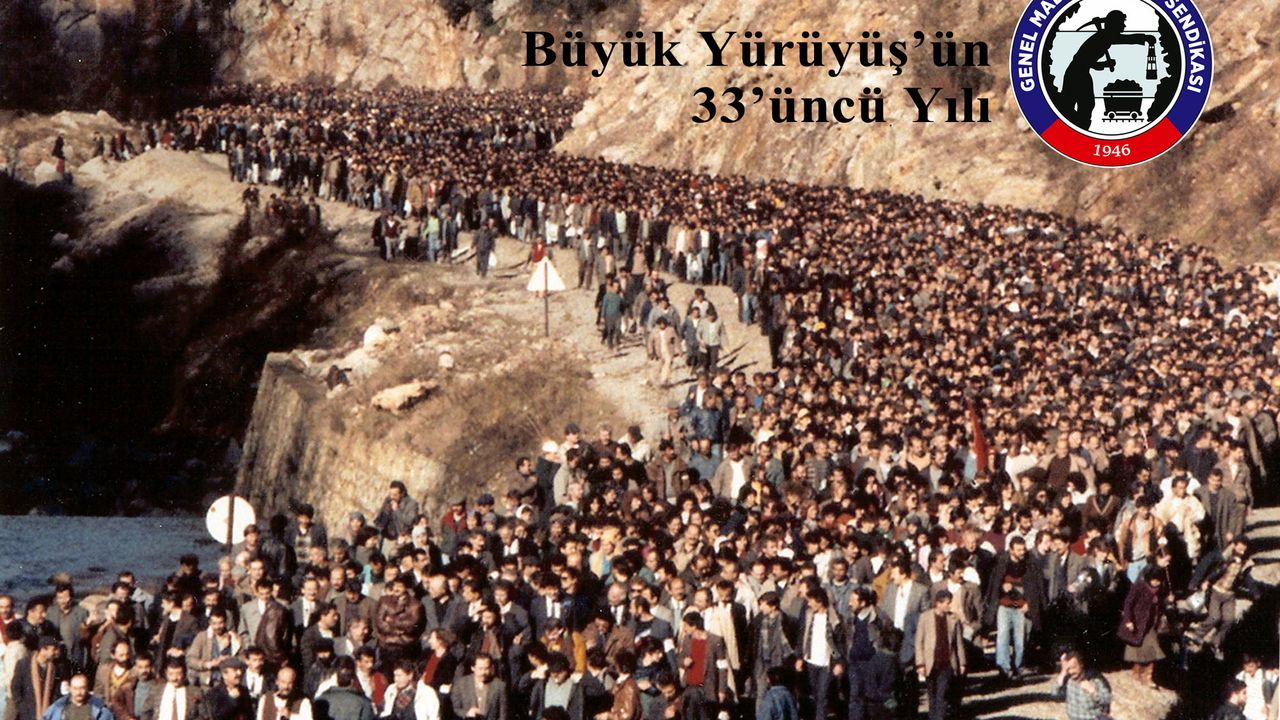 Büyük Madenci Yürüyüşü'nün 33. yılı anıldı