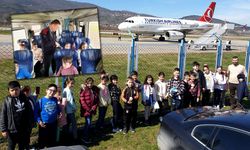 İlkokul öğrencileri, treni ve uçağı keşfetti