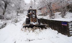 Zonguldak'ta kar mesaisi başladı