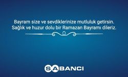 Sağlık ve huzur dolu Ramazan Bayramı dileriz