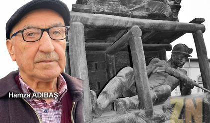 O kazmacı, 39 yıl sonra heykeliyle poz verdi