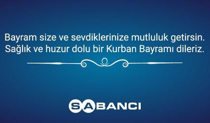 Kurban Bayramınızı kutlarız...