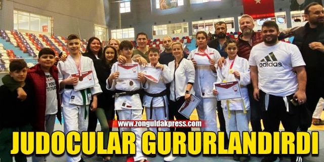 Zonguldaklı minik judocular göz doldurdu