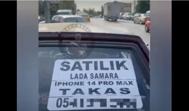 Arabasını iPhone 14 ile takas edecek