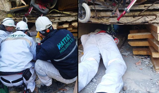 Hatay'daki depremden 14 can kurtardılar...