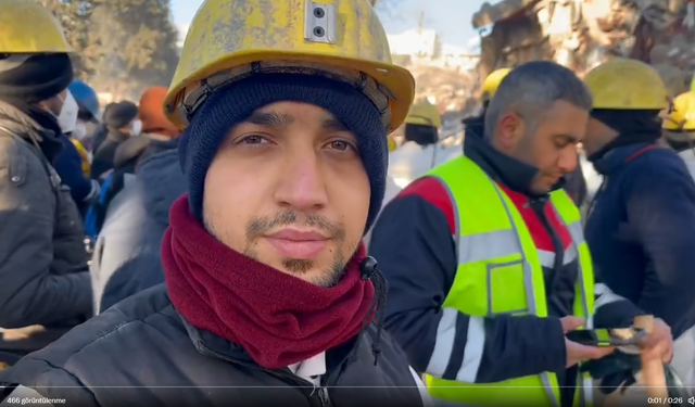 Amasra faciasında ağır yaralanan madenci, depremde can kurtarıyor...