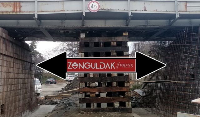 Köprü kısa geldi, beton ayak ilave ediliyor 