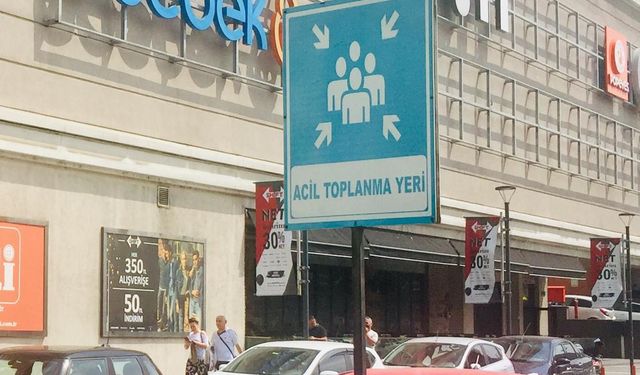 Belediyenin acil toplanma alanına yoğun ilgi...