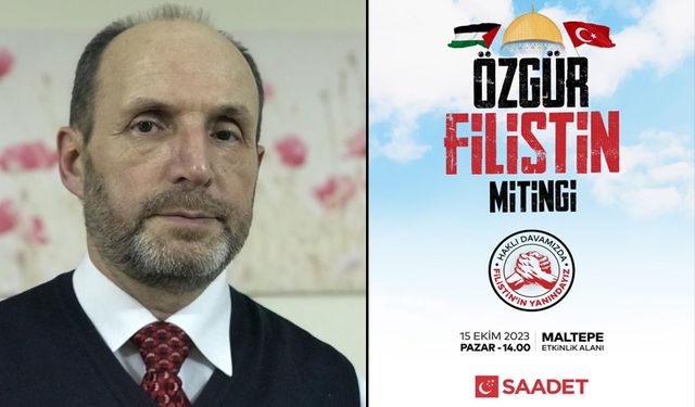 Özgür Filistin Mitingi'ne davet etti