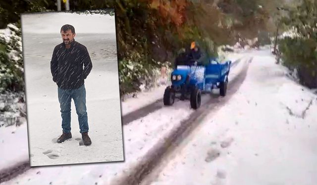 Zonguldak'a mevsimin ilk karı düştü...