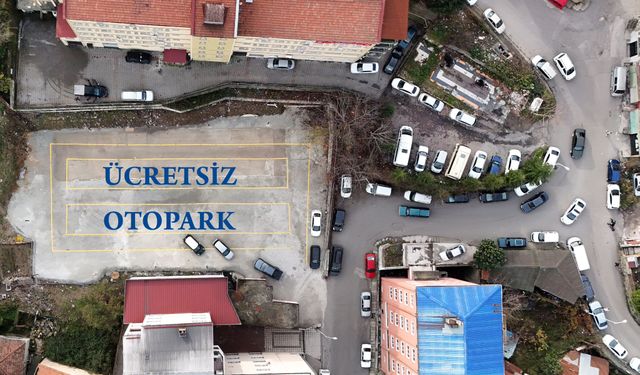 O alan, ücretsiz otopark oluyor 