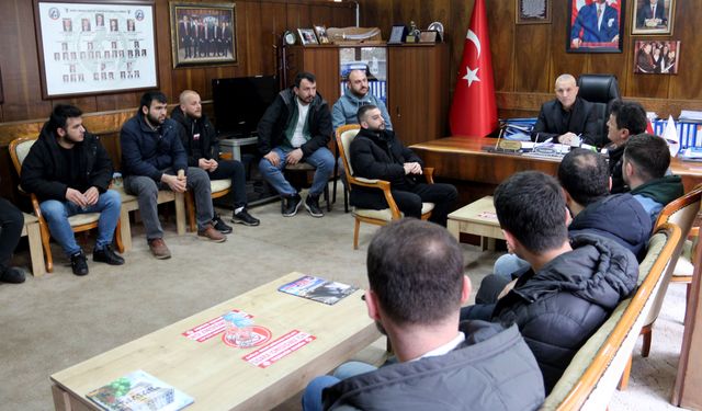 Üzülmezli işçilerden Yeşil'e ziyaret