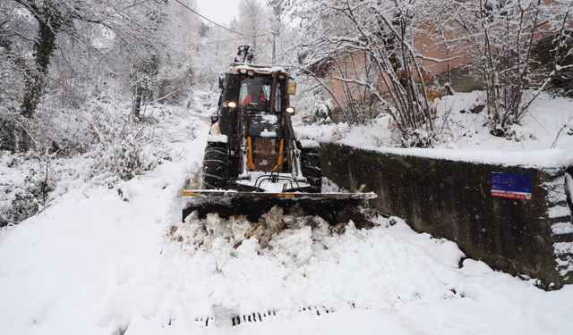 Zonguldak'ta kar mesaisi başladı