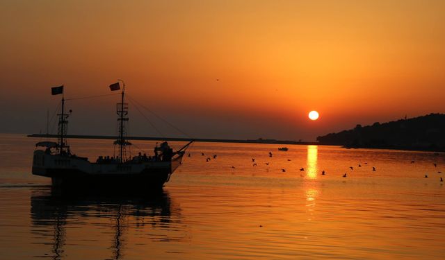 En güzel gün batımı Zonguldak'tan seyredilir 