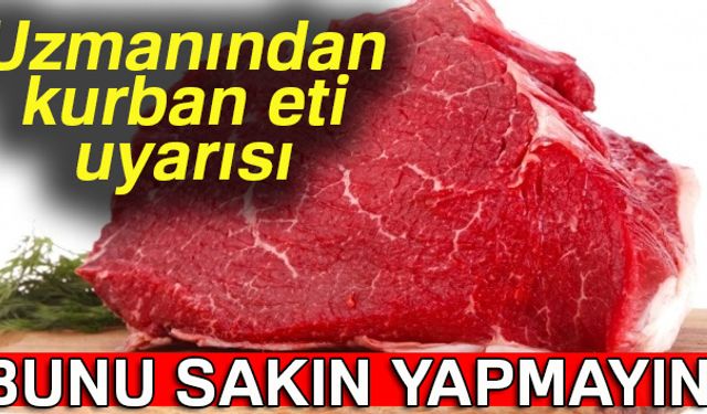 Özel Kastamonu Anadolu Hastaneleri Diyetisyeni İrem Yıldıran, kurban etinin kızartılmaması gerektiğini belirterek, haşlanarak yenmesinin daha uygun olacağını kaydetti