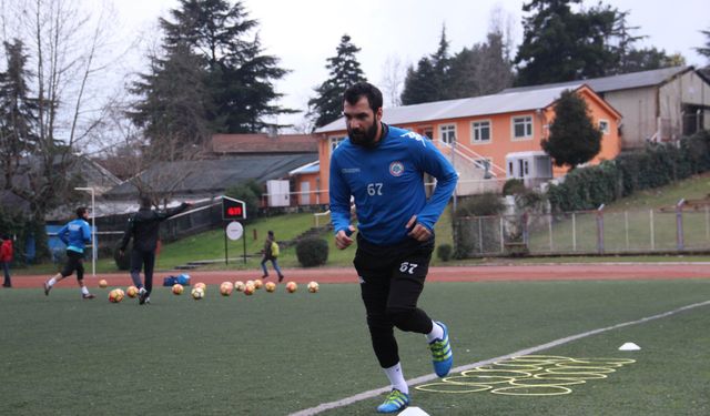 Engin Baytar, amatör lig takımında ilk idmanına çıktı...