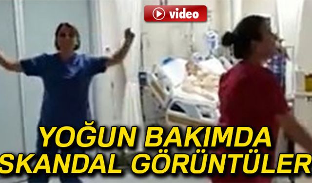 Yoğun bakım ünitesinde görevli sağlık çalışanlarının müzik eşliğinde göbek attığı görüntüleri sosyal medyadan paylaşmaları büyük tepki topladı