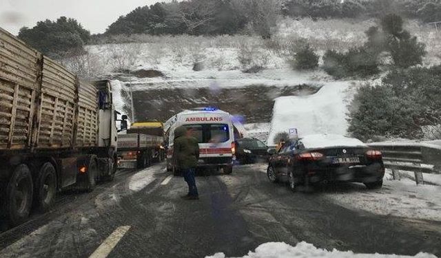 Tünelde zincirleme kaza oldu: 1 yaralı!..