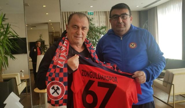 Fatih Terim'e Zonguldak Kömürspor forması verildi... 