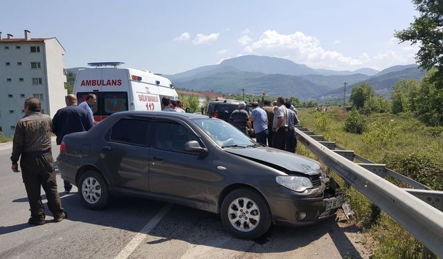 Zonguldak'tan Yenice'ye giderken kaza yaptı: 1 yaralı