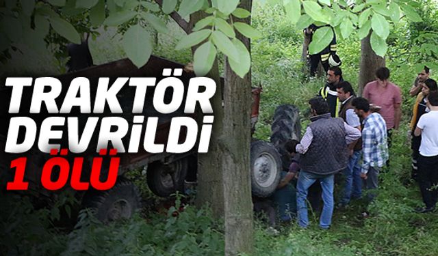 Karabük'ün Safranbolu ilçesinde devrilen traktörün sürücüsü hayatını kaybetti