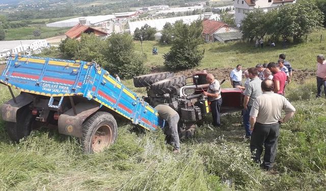 Traktör devrildi: 1 ölü, 2 yaralı!..