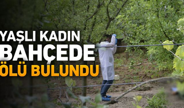 79 yaşındaki kadın bahçede ölü bulundu