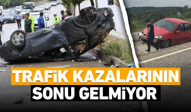 Karabük'te iki farklı yerde meydana gelen kazada iki kişi yaralandı