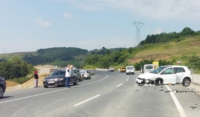 Bayat köyü çıkışında kaza oldu: 4 yaralı!..