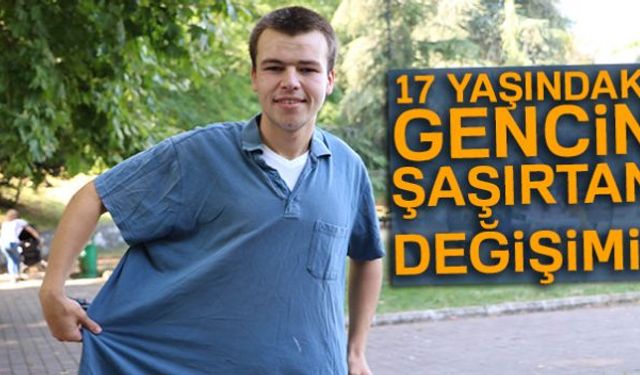 Zonguldakta yaşayan 17 yaşındaki Hamdi Aydın, ailesinin desteğiyle 140 kilodan 11 ayda 78 kiloya düştü