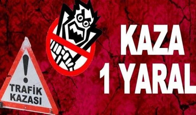 Zonguldakın Devrek ilçesinde meydana gelen trafik kazasında 1 kişi yaralandı