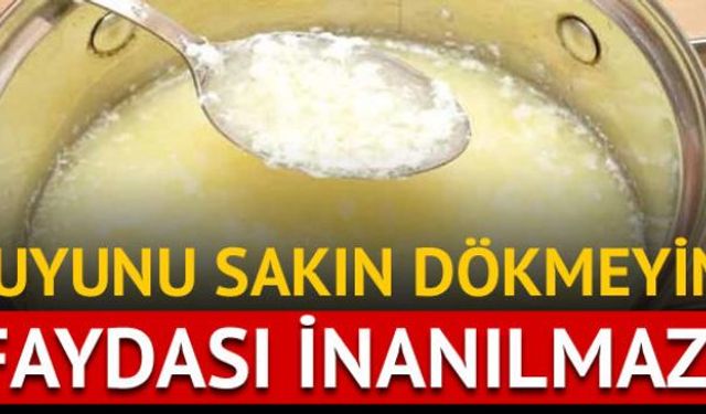 Tam bir kalsiyum deposu olan yoğurt suyunu çöpe dökerek çok büyük hata yapıyorsunuz