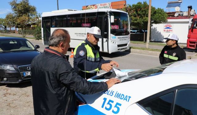 Kurallara uymayan sürücülere ceza yağdı!..