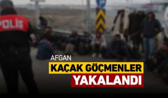 Karabükte uygulama yapan polislerin durdurduğu araçta 8 Afgan uyruklu kaçak göçmen yakalandı