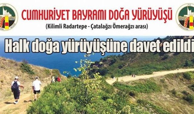 Cumhuriyet Bayramı etkinlikleri kapsamında 28 Ekim Pazar Günü Cumhuriyet Bayramı Doğa Yürüyüşü gerçekleştirilecek