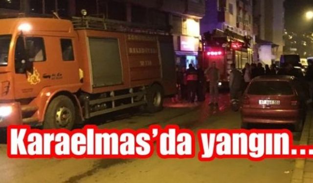 Zonguldakta bir binadan yükselen dumanlar bina sakinlerine büyük panik yaşattı