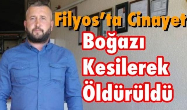 Çaycuma'ya bağlı Filyos beldesi sahilinde bir kişi boğazından kesilmiş halde bulundu