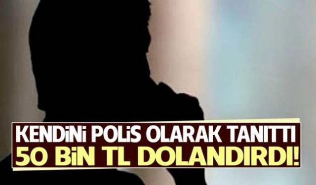 Zonguldak'ın Çaycuma ilçesinde kendisini polis olarak tanıtan bir kişi E