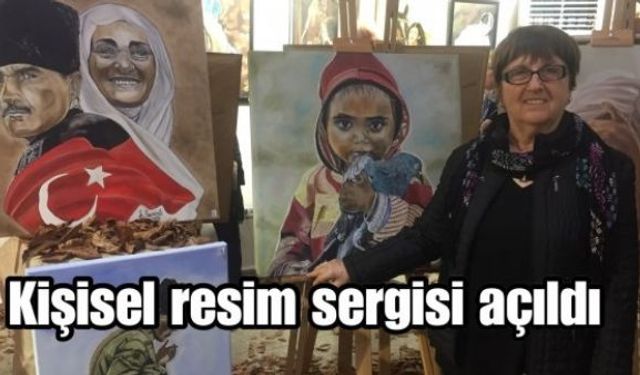 Hayriye Sevimli tarafından Sergi Odasında Çocuk ve Kadına yönelik kişisel resim sergisi açıldı