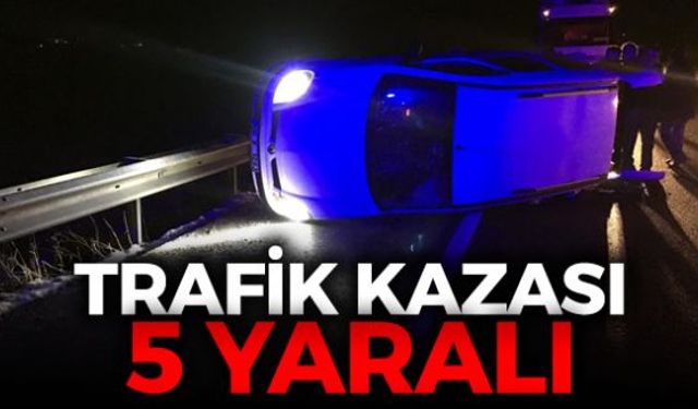 Karabük-Çerkeş D-100 karayolunda meydana gelen trafik kazasında 5 kişi yaralandı