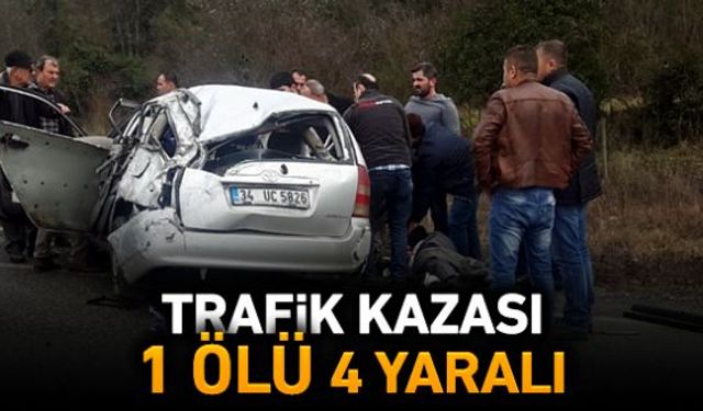 Karabük-Kastamonu karayolunda meydana gelen trafik kazasında 1 kişi öldü, 4 kişi yaralandı