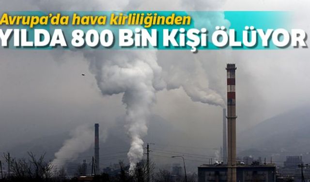 Araştırmacılar Avrupada hava kirliliğinden yılda 800 bin kişin öldüğünü söyleyerek fosil yakıt kullanmaktan vazgeçilmesi çağrısı yaptı