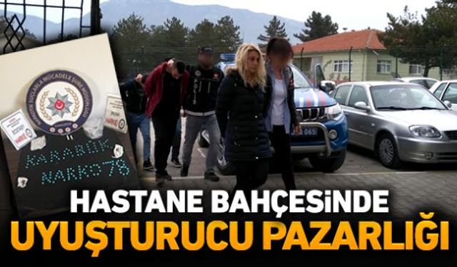 Uyuşturucu operasyonunda hastane bahçesinde uyuşturucu alışverişi yapan 3 kişi suçüstü yakalandı