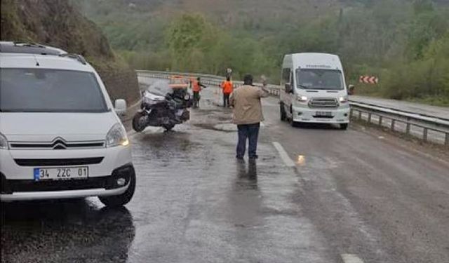 Motosikleti ile bariyerlere çarpan turist hayatını kaybetti!.. 