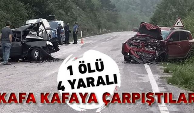 Karabükün Ovacık ilçesinde meydana gelen trafik kazasında iki otomobilin kafa kafaya çarpışması sonucu 1 kişi öldü, 4 kişi yaralandı