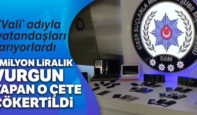 Son günlerde telefon yoluyla vali, kaymakam ve belediye başkanı adıyla gerçekleştirilen dolandırıcılık şebekesine yönelik İstanbul merkezli 8 ilde eş zamanlı operasyon gerçekleştirdi