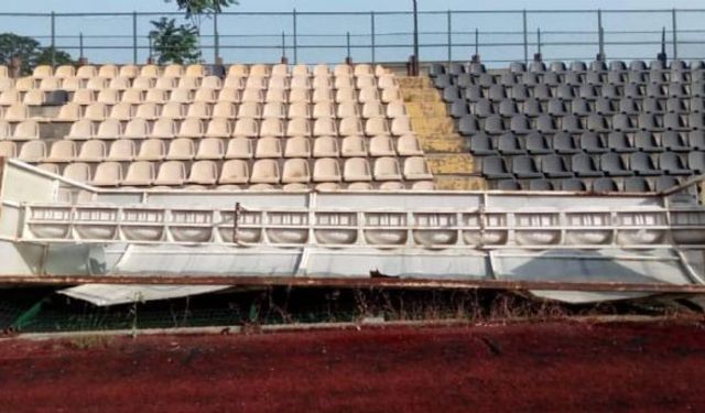 Fırtına, Kilimli sahasındaki yedek kulübesini yıktı...