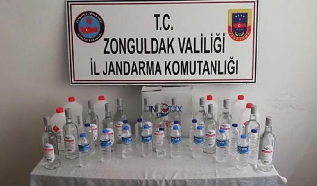 Jandarmadan sahte rakı operasyonu: 1 kişi gözaltında!..